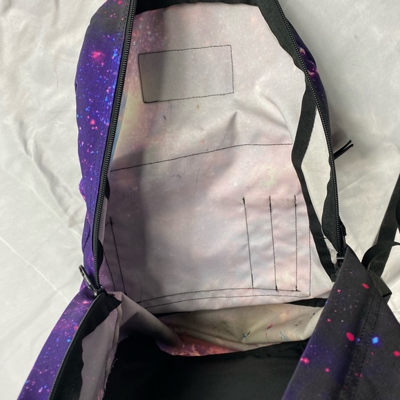 Jansport backpack galaxy print pink purple - Picture 13 of 16